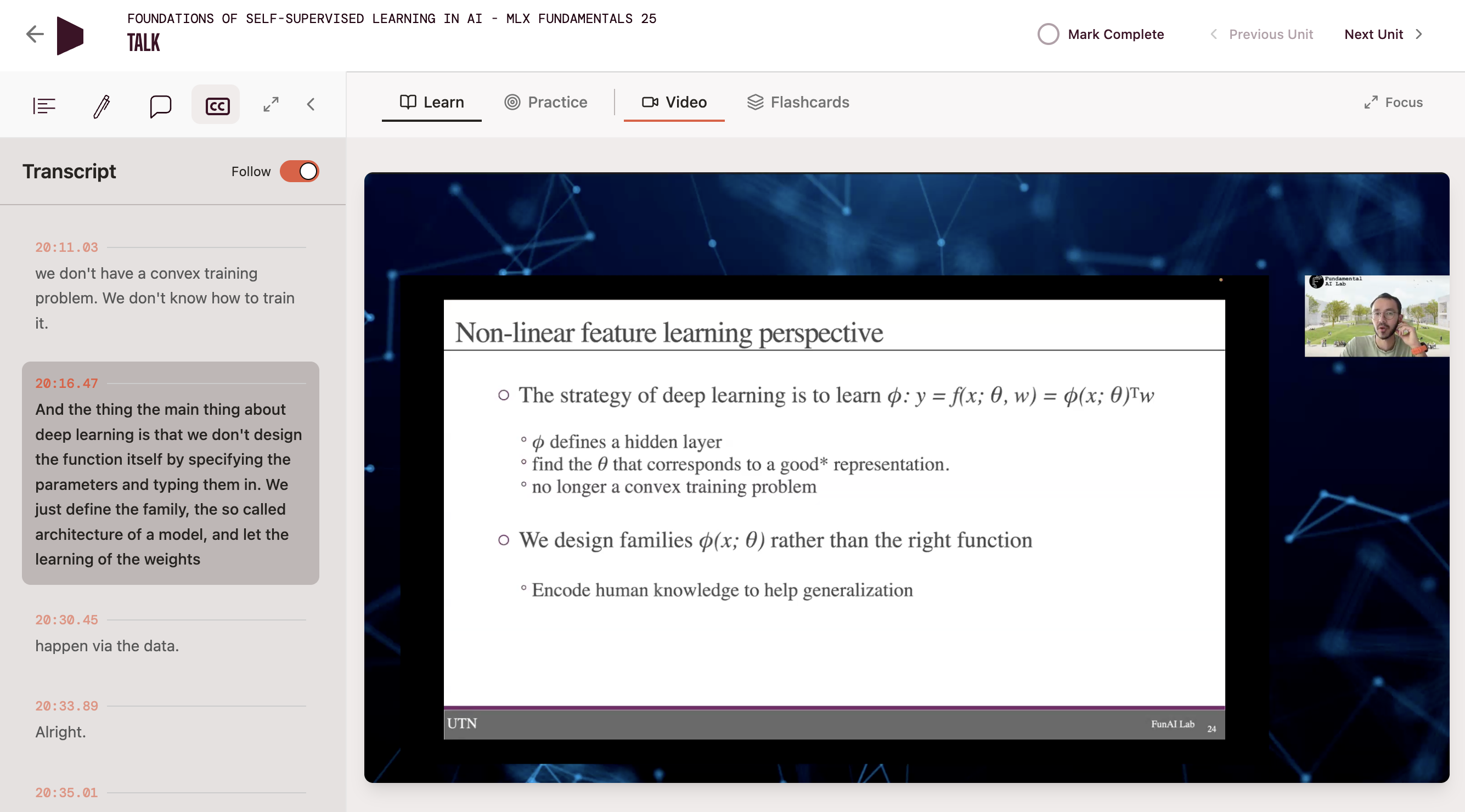 Video Learning screenshot